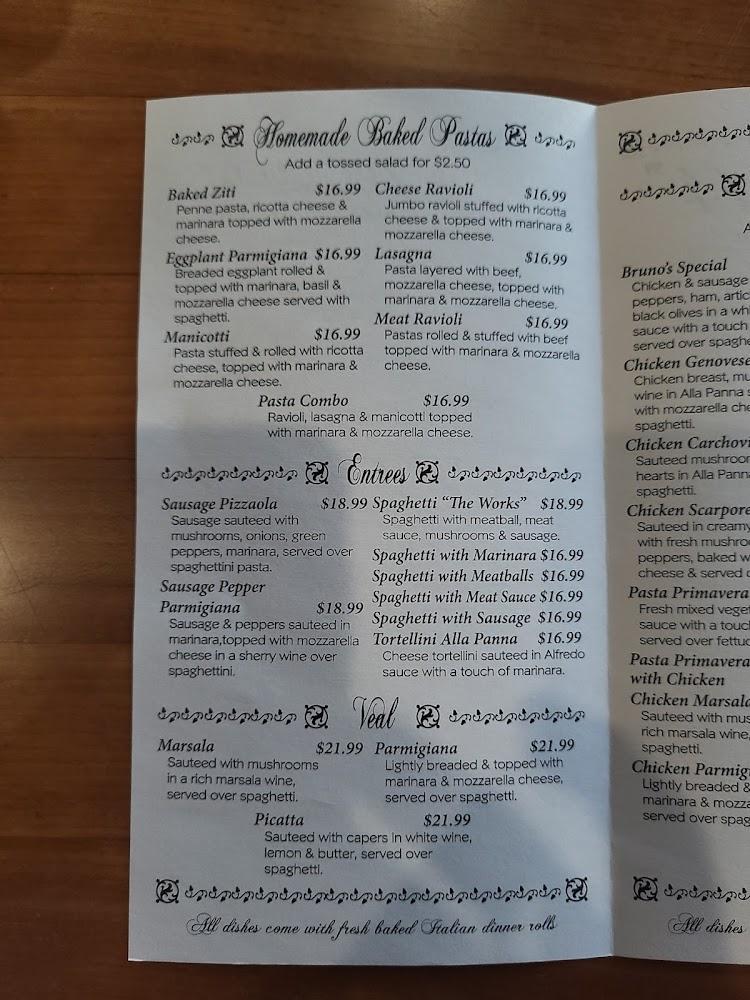 Bruno’s Italian Ristorante Menu image 4